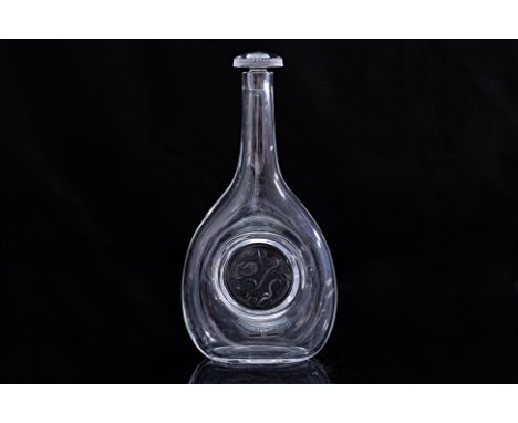 A LALIQUE 'DRAGON' DECANTER
Moulded with a stylised dragon to the centre, signed to base and with original label
32cm high
Co