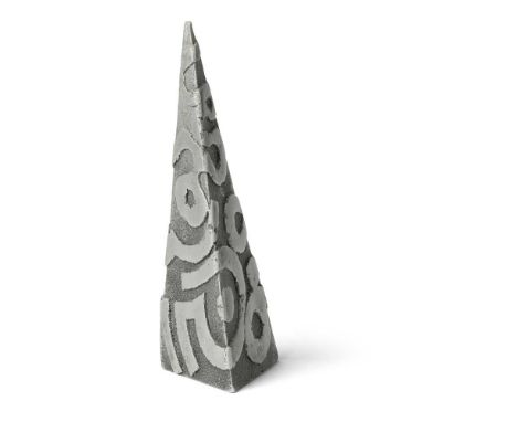 § Geoffrey Clarke R.A. (British 1924-2014) Pyramid, 1993 (LeGrove S703)  stamped artist's mark, aluminium  Dimensions:20.5cm 