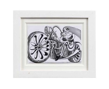 § Grayson Perry C.B.E., R.A. (British 1960-) Fuck the Planet (for RCA Secret)  titled (centre), ink on postcard   Dimensions: