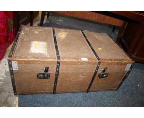 A VINTAGE PACKING TRUNK