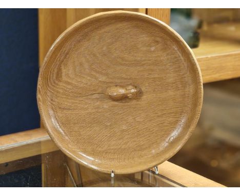 Mouseman Yorkshire Oak Large Fruit Bowl - 29.5cm diameter