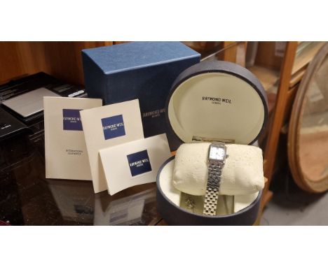 Raymond Weil Sapphire Crystal Boxed Ladies Designer Dress Watch