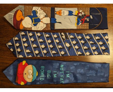 Six Vintage Character Ties, inc/ Beatles, Batman, South Park, Donald Duck