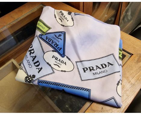 Prada Designer Ladies Silk Scarf - 35 inches square