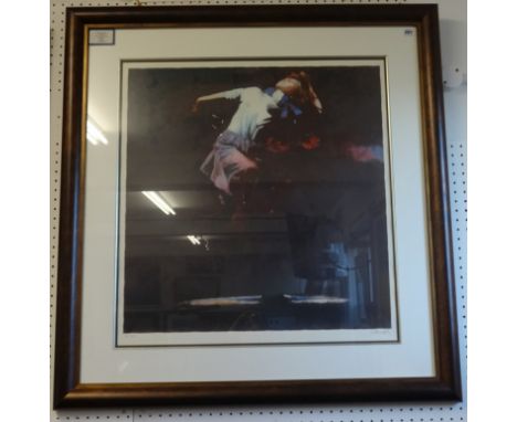 Robert Heindel, Signed Limited Edition Silkscreen Print, 'Spotlight', certificate verso, 75cm x 73cm.