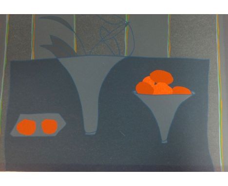 Jane O'Malley, signed Limited Edition print unframed, 'Still Life of Oranges' no 33/100, overall size 41cm x 55cm.