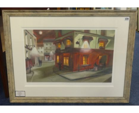 Adam Barsby, Signed Limited Edition Print, 'La Nuit En Paris II', 41cm x 61cm.