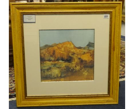 Michael Morgan, Signed Limited Edition Print, 'Snowdonia Summer', 32cm x 32cm.