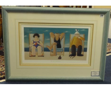 Paul Samuel? Signed Limited Edition Print, 'The Sun Worshipers', 36cm x 58cm.
