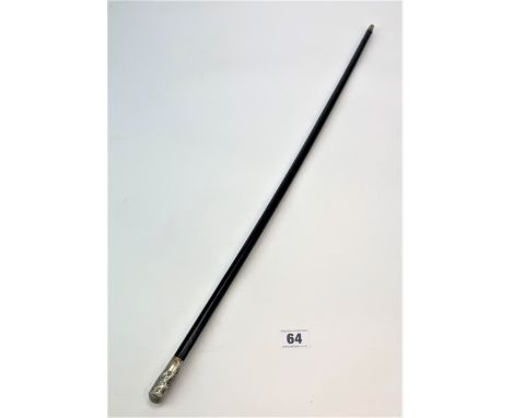 Canadian swagger stick with metal top 27” long