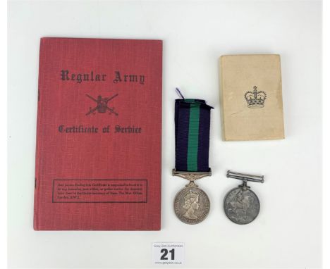 1914- 1918 Medal marked Deal 14482-S- Pte. G. Swaby. R.M.,  1962 General Service  Medal with Malaya clasp marked 22688057 Pte
