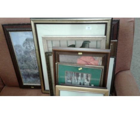 A quantity of various pictures and prints