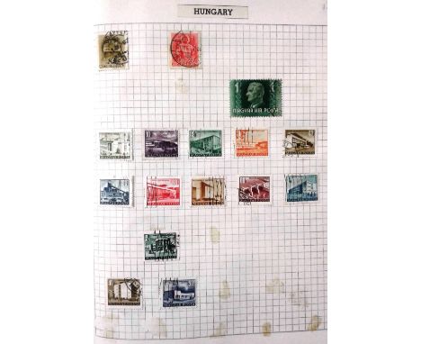 An album of foreign Mint and used stamps in album, countries G to R