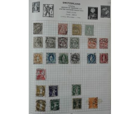 An album of foreign Mint and used stamps in album, countries R to Z