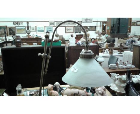 A brass standard lamp