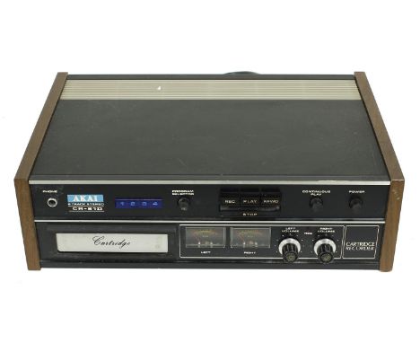 Akai CR-81D eight track cartridge stereo deck recorder, with original box and manual  *Please note: Gardiner Houlgate do not 