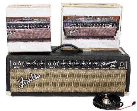 Fender Showman-Amp guitar amplifier, made in USA, circa 1967,&nbsp;ser. no. A10066, converted to UK voltage with original tra