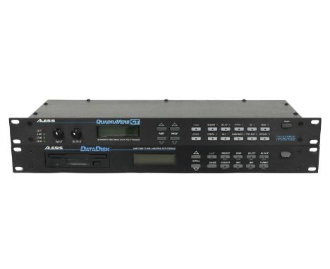 Alesis Quadraverb GT rack unit; together with an Alesis Datadisc Midi to disc data storage rack unit (2)  *Please note: Gardi