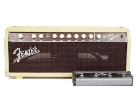 Fender Super-Sonic 22 guitar amplifier head, made in USA, with foot switch  *Please note: Gardiner Houlgate do not guarantee 