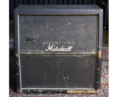 1971&nbsp; Marshall&nbsp; 1960A Lead 4x12 100w guitar amplifier speaker cabinet, ser. no. 30516, with 4 x G12M T1220, date co