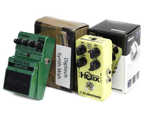 TC Electronic Helix Phaser guitar pedal, boxed; together with a DigiTech Synth Wah guitar pedal (2)  *Please note: Gardiner H