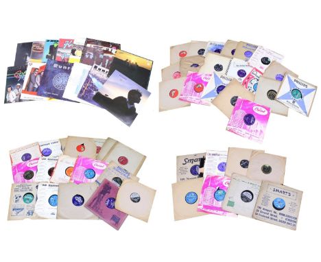 Selection of vinyl records to include Electric Light Orchestra, The Waterboys, Nine Below Zero, Kursaal Flyers, The Oyster Ba