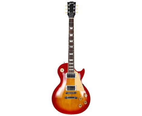 1997 Gibson Les Paul Standard electric guitar, made in USA; Body: cherry sunburst finish, a few light marks but generally ver