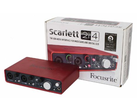 Focusrite Scarlet 2i4 USB audio interface, boxed  *Please note: Gardiner Houlgate do not guarantee the full working order of 
