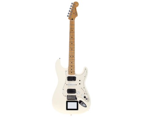 Custom Build S Type electric guitar comprising 2006 Fender Mexico maple board neck and an interesting electric set-up includi