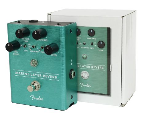 Fender Marine Layer Reverb guitar effects pedal, boxed  *Please note: Gardiner Houlgate do not guarantee the full working ord