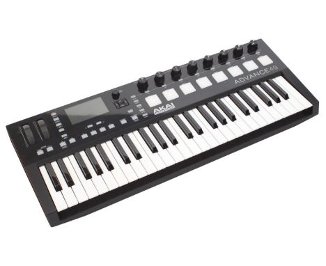 Akai Professional Advance 49 keyboard controller, with manual  *Please note: Gardiner Houlgate do not guarantee the full work