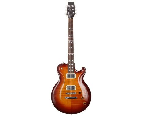 1994 Hamer Monaco SuperPro electric guitar, made in USA; Body: sunburst finished maple upon mahogany body, a few light surfac