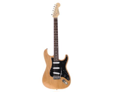 Axco Custom Build electric guitar; Body: All Parts natural finished S Type body; Neck: Fender Licensed All Parts twenty-two f