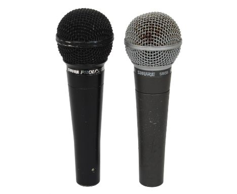 Shure SM58 dynamic microphone; together with a Shure Prologue 24L dynamic microphone (2)  *Please note: Gardiner Houlgate do 