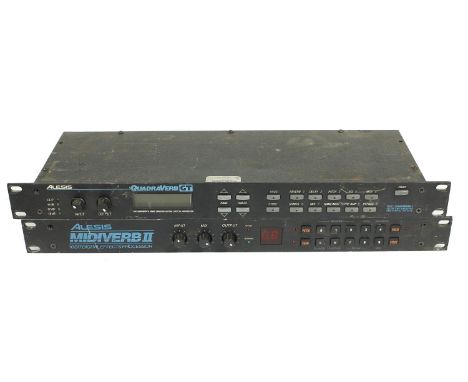 Alesis Quadraverb GT rack unit; together with an Alesis Midiverb II digital effects processor rack unit (2)  *Please note: Ga