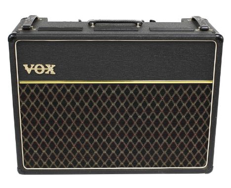 1974 Vox AC30 guitar amplifier, made in England, ser. no. 7409D1164, with dust cover  *Please note: Gardiner Houlgate do not 