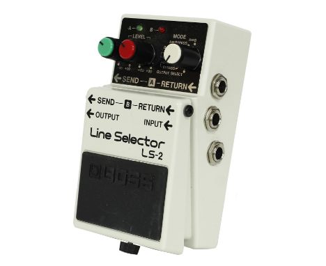 Boss LS-2 Line Selector guitar pedal  *Please note: Gardiner Houlgate do not guarantee the full working order of any electric