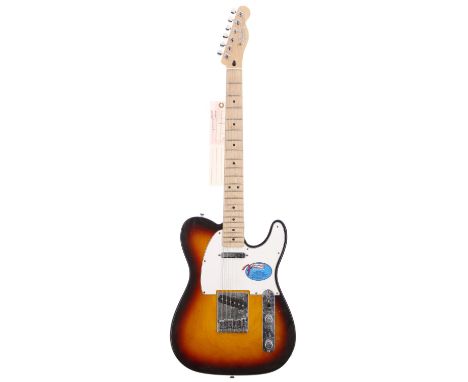 2007 Fender Standard Telecaster electric guitar, made in Mexico; Body: three-tone sunburst finish, light marks; Neck: maple, 