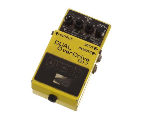 Boss SD-2 Dual Overdrive guitar pedal  *Please note: Gardiner Houlgate do not guarantee the full working order of any electri