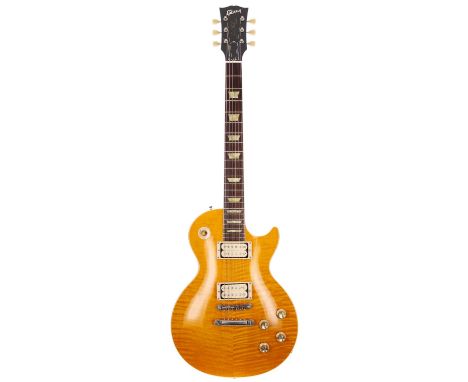 2000 Gibson Les Paul Classic electric guitar, made in USA;&nbsp;Body: amber figured maple top upon mahogany back; Neck: good;