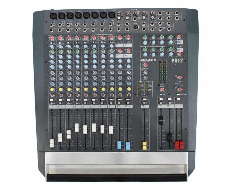 Allen &amp; Heath PA12 mixer with manual  *Please note: Gardiner Houlgate do not guarantee the full working order of any elec