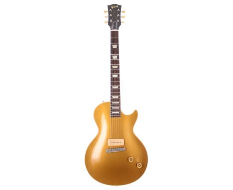 Eric Clapton - custom ordered 2005 Gibson Custom R4 Les Paul electric guitar, made in USA, ser. no. 45042, gold finish with s