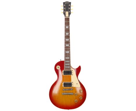 1980 Greco Les Paul Standard electric guitar, made in Japan; Body: cherry sunburst finish, a few blemishes to the top, variou