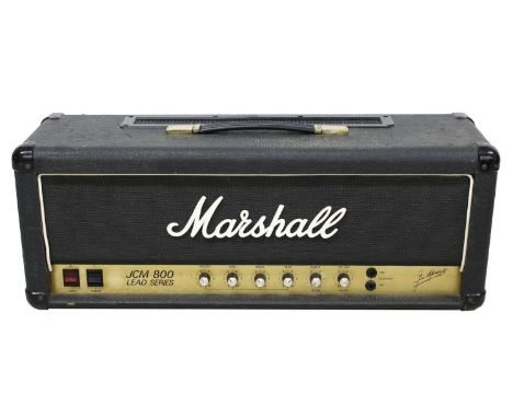 1981 Marshall JCM 800 2203 Lead Series Mk II Master Model 100 watt guitar amplifier head, made in England, ser. no. 03033N, w