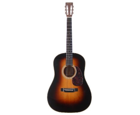 2005 C.F. Martin Vintage Series HD-28VS electro-acoustic guitar, made in USA; Back and sides: Indian rosewood, very light mar