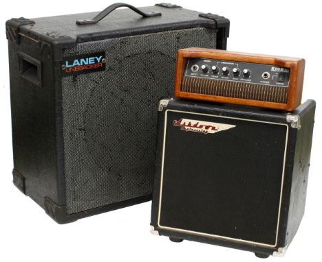 Ashdown Engineering After Eight bass guitar amplifier; together with an S15B 15 watt bass guitar amplifier head and a Laney b