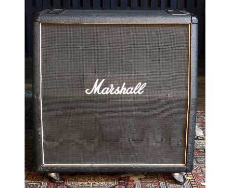 1977 Marshall 1935 Bass 4 x 12" guitar amplifier speaker cabinet,&nbsp;100w, ser. no. 1444, with&nbsp; 4 x G12M T1511, date c