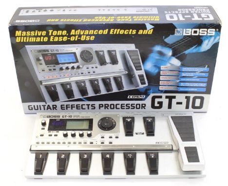 Boss GT-10 guitar effects processor, boxed  *Please note: Gardiner Houlgate do not guarantee the full working order of any el