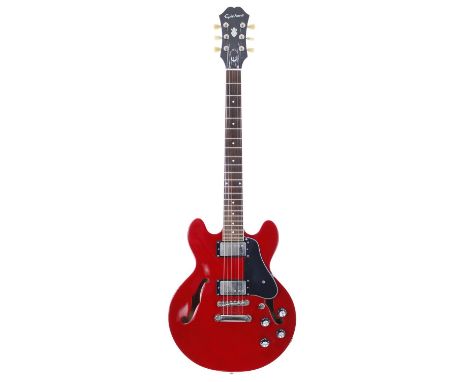 2013 Epiphone Dot ES-339 semi-hollow body electric guitar; Body: cherry finish, a few light surface scratches to back; Neck: 