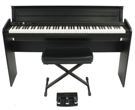 Korg LP-180 digital piano, with stool and pedals  *Please note: Gardiner Houlgate do not guarantee the full working order of 